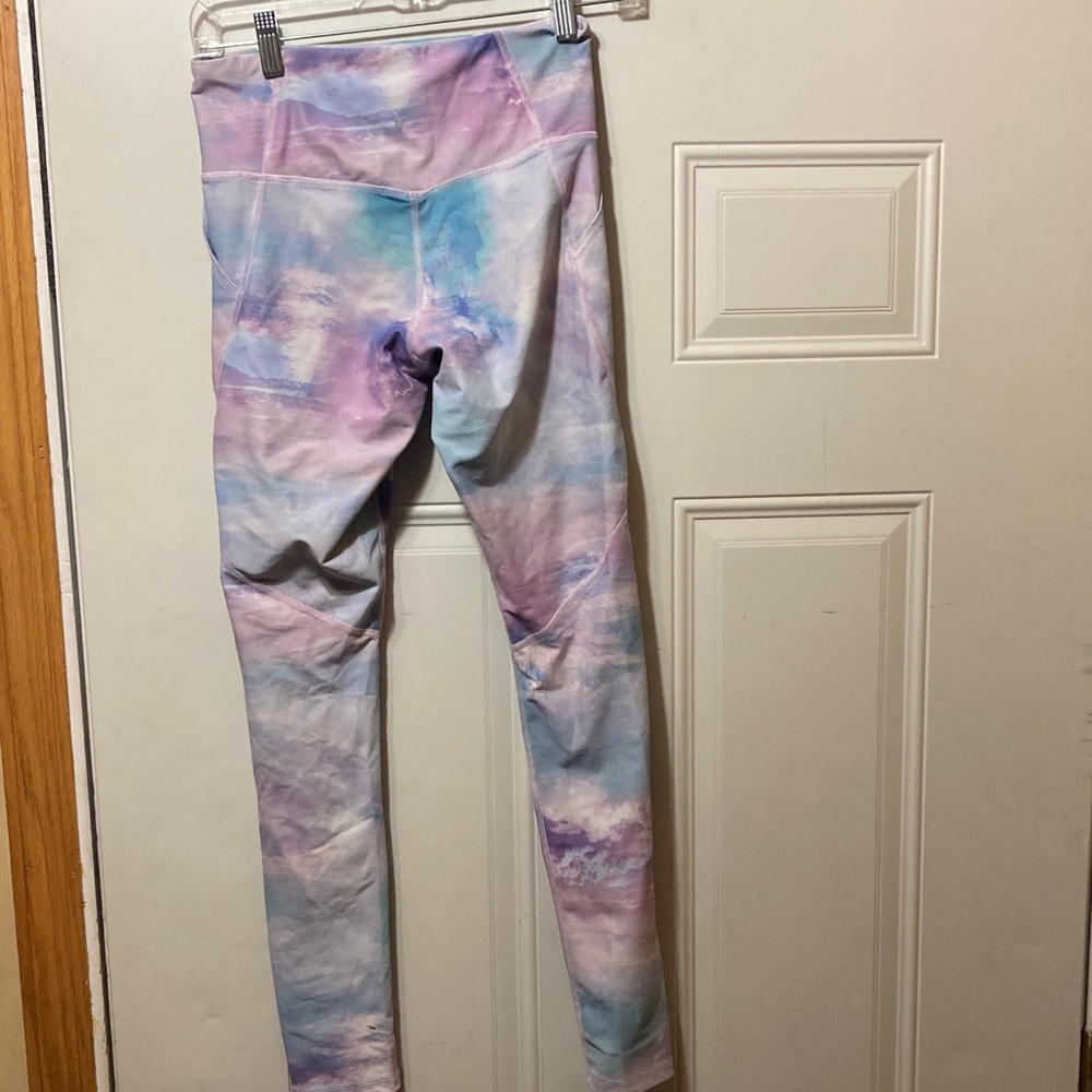 Girls' Pastel Tie-Dye Leggings - Multi Color XL